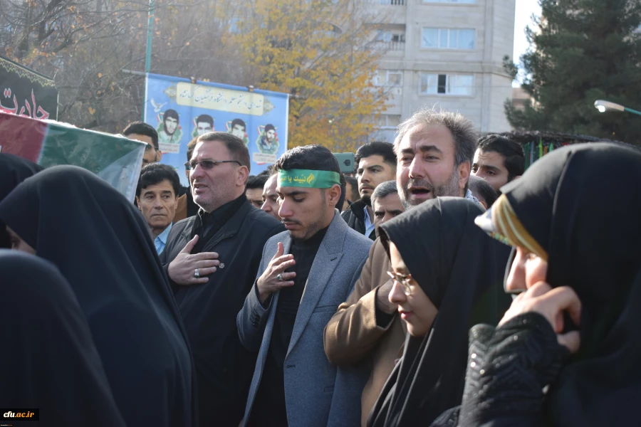 تشییع و تدفین پیکر یک شهید گمنام در دانشگاه فرهنگیان کرمانشاه 4