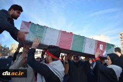 تشییع و تدفین پیکر یک شهید گمنام در دانشگاه فرهنگیان کرمانشاه 7