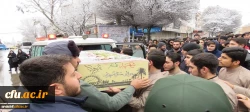 مراسم وداع و تدفین پیکر مطهر شهید گمنام در دانشگاه فرهنگیان اردبیل 4
