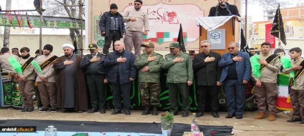 مراسم وداع و تدفین پیکر مطهر شهید گمنام در دانشگاه فرهنگیان اردبیل 16