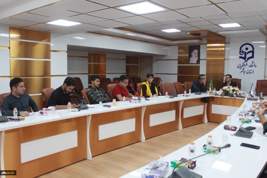 بررسی آثار محمدعلی جمالزاده در محفل دوستداران کتاب دانشگاه فرهنگیان استان بوشهر 8