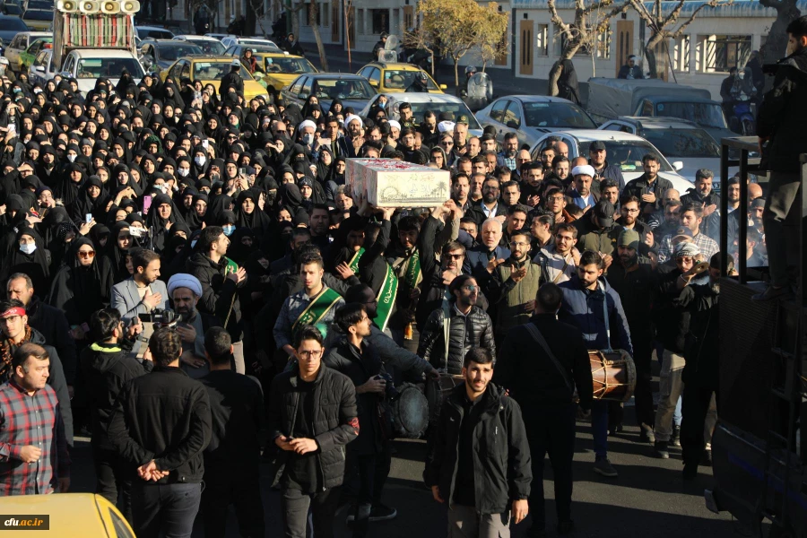 آیین تشییع و تدفین پیکر مطهر شهید گمنام در مرکز آموزش عالی شهید باهنر تهران 6