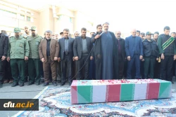 آیین تشییع و تدفین پیکر مطهر شهید گمنام در مرکز آموزش عالی شهید باهنر تهران 14