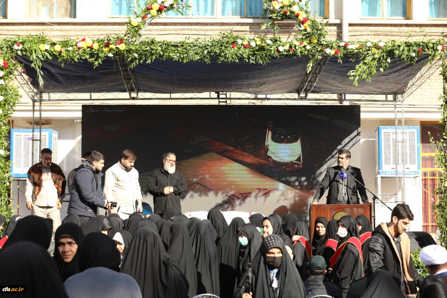 آیین تشییع و تدفین پیکر مطهر شهید گمنام در مرکز آموزش عالی شهید باهنر تهران 35