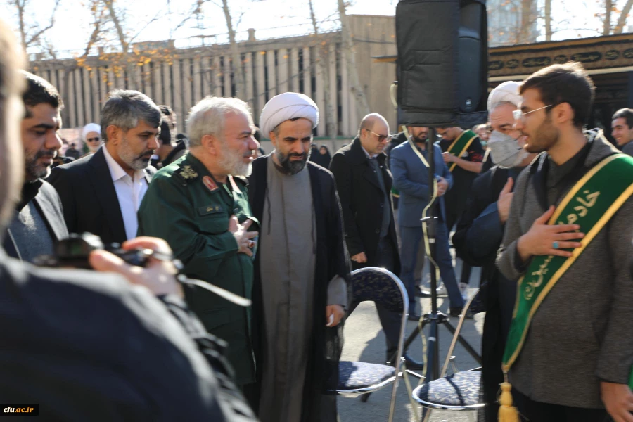 آیین تشییع و تدفین پیکر مطهر شهید گمنام در مرکز آموزش عالی شهید باهنر تهران 38