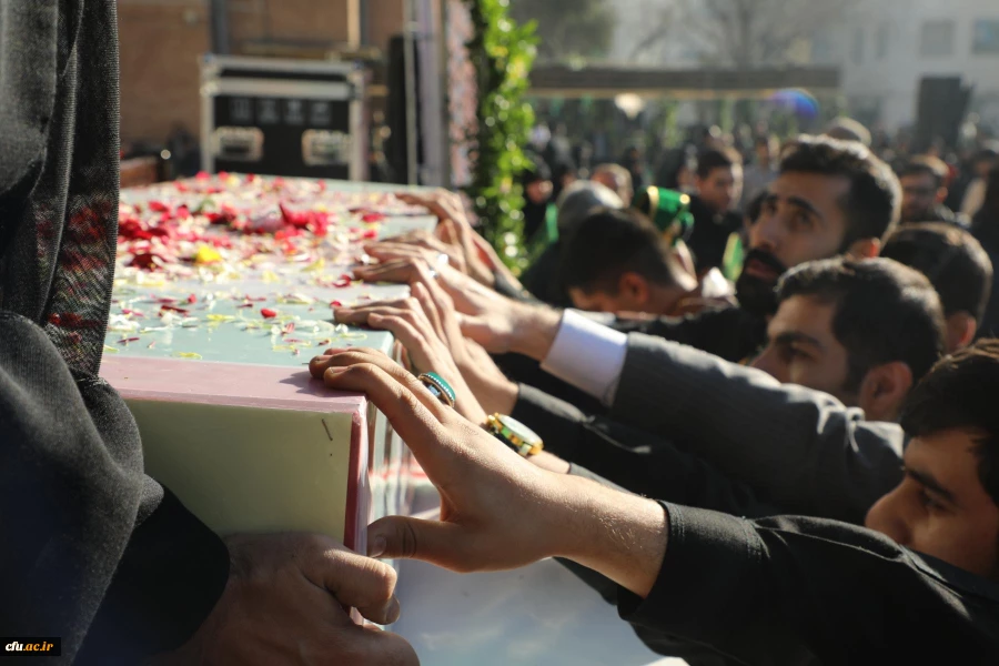 آیین تشییع و تدفین پیکر مطهر شهید گمنام در مرکز آموزش عالی شهید باهنر تهران 17