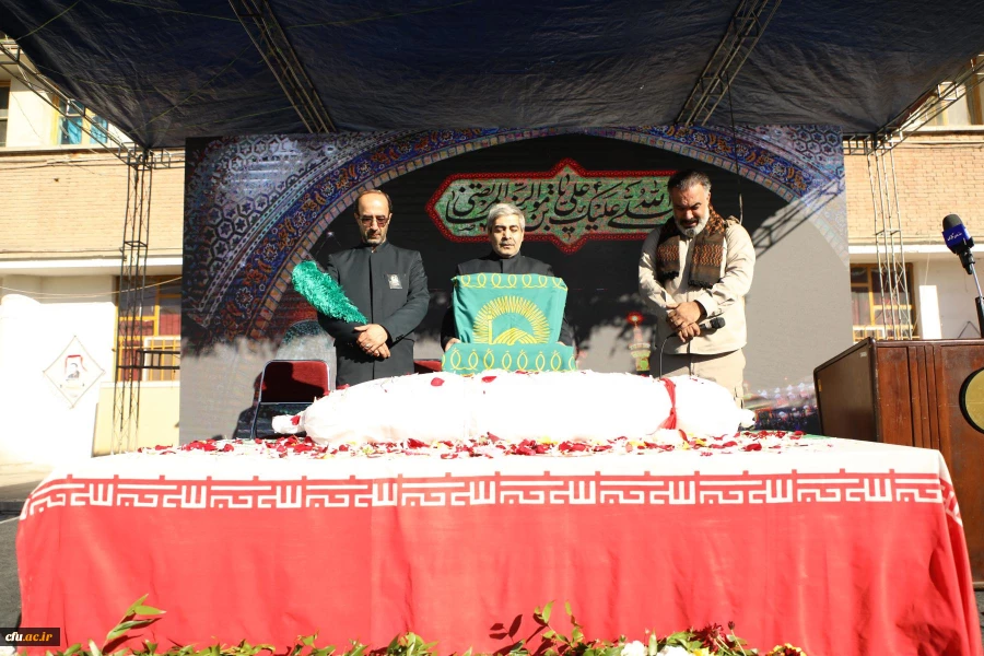 آیین تشییع و تدفین پیکر مطهر شهید گمنام در مرکز آموزش عالی شهید باهنر تهران 33