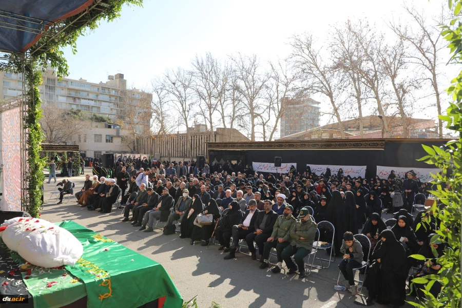 آیین تشییع و تدفین پیکر مطهر شهید گمنام در مرکز آموزش عالی شهید باهنر تهران 44