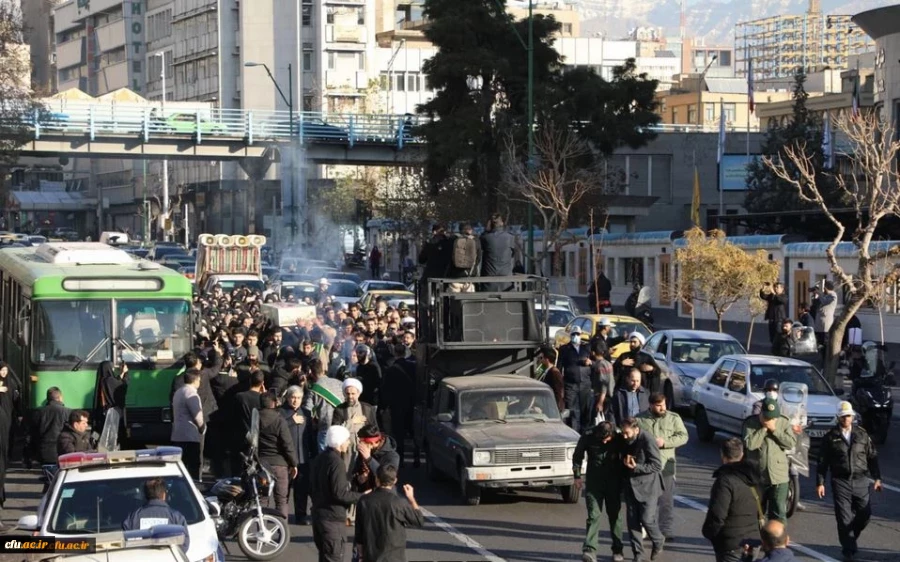 مراسم تشییع و تدفین شهید گمنام در مرکز آموزش عالی شهید باهنر تهران 4