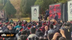  مراسم گرامیداشت شهدای حادثه تروریستی گلزار شهدای بین المللی کرمان ودانشجومعلم 