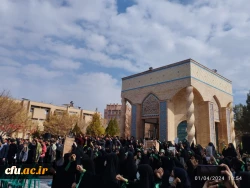  مراسم گرامیداشت شهدای حادثه تروریستی گلزار شهدای بین المللی کرمان ودانشجومعلم 