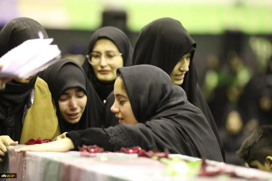 مراسم وداع با پیکر مطهر دانشجومعلم شهیده فائزه رحیمی- پردیس نسیبه  17