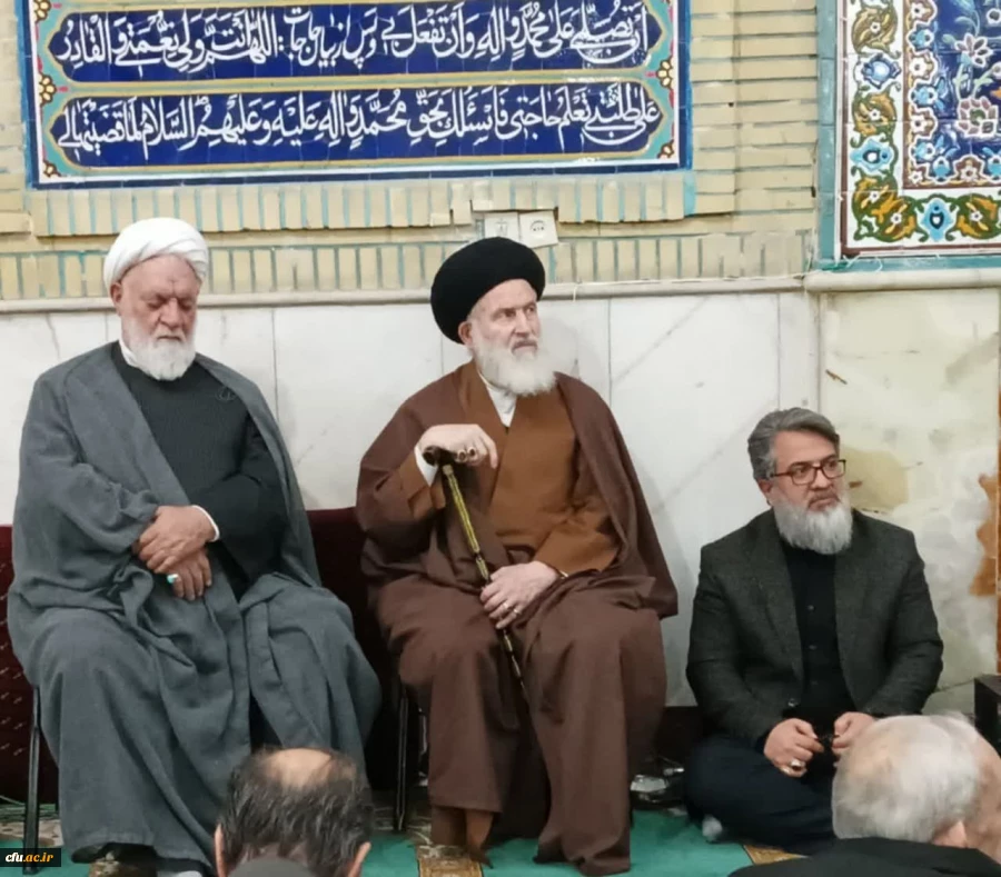 حضور و سخنرانی آیت الله توکل نماینده مردم استان مازندران و عضو مجلس خبرگان رهبری در سومین روز مراسم شهیده بزرگوار فائزه رحیمی 2