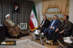دیدار هیات رئیسه دانشگاه فرهنگیان کرمانشاه با نماینده ولی فقیه در استان و امام جمعه کرمانشاه 6