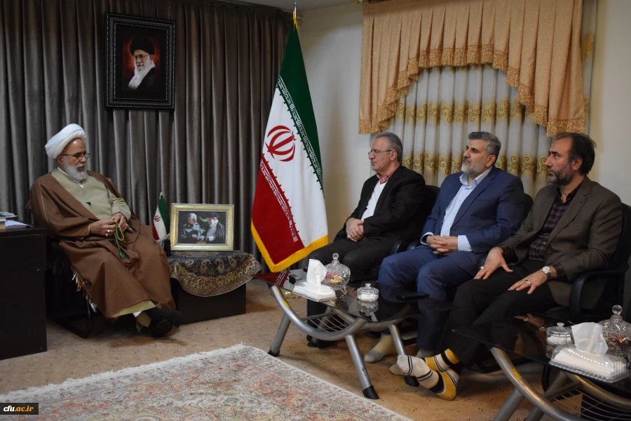 دیدار هیات رئیسه دانشگاه فرهنگیان کرمانشاه با نماینده ولی فقیه در استان و امام جمعه کرمانشاه 6