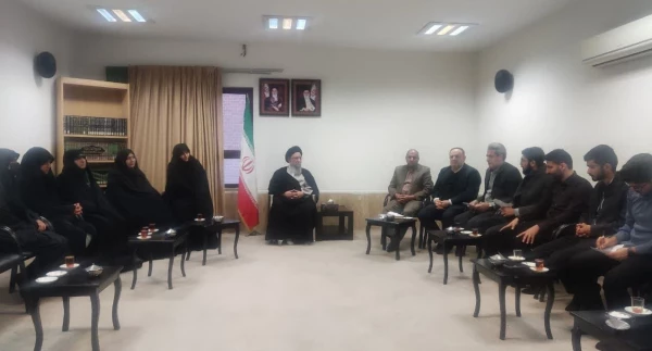 دیدار اعضای ستاد بزرگداشت شهدای دانشجو معلم استان گلستان با حضرت آیت الله نورمفیدی نماینده ولی فقیه دراستان گلستان وامام جمعه گرگان 2