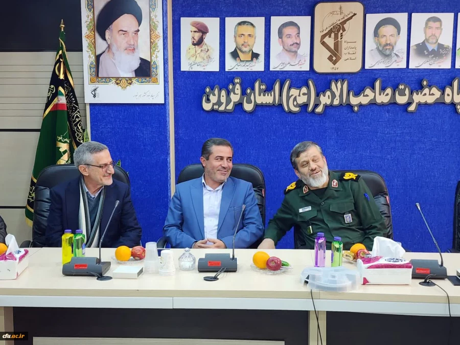 دیدار هیات رئیسه دانشگاه فرهنگیان استان قزوین با فرمانده سپاه صاحب الامر (عج) استان به مناسبت گرامیداشت روز پاسدار 2