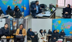 دیدار مدیر امور بین الملل دانشگاه با دانشجومعلمان مشارکت کننده در برگزاری رویداد بین المللی جشنواره علم پویا 3