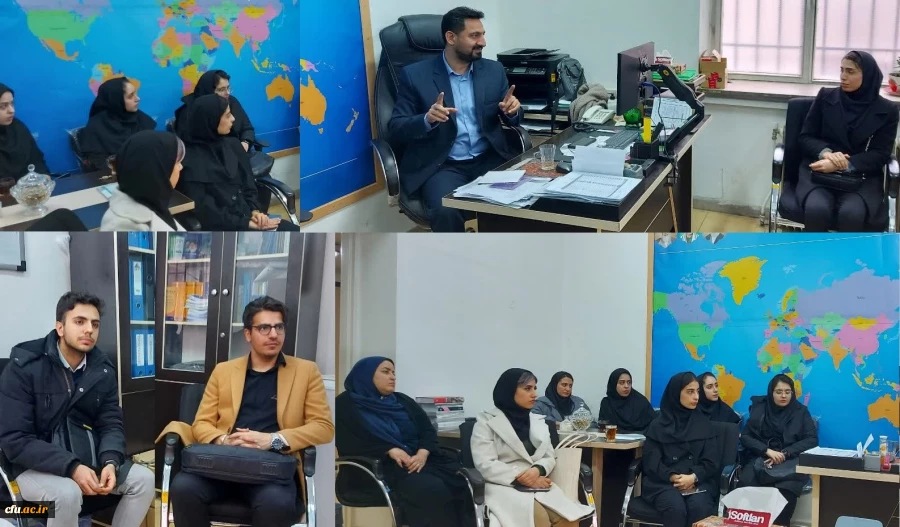 دیدار مدیر امور بین الملل دانشگاه با دانشجومعلمان مشارکت کننده در برگزاری رویداد بین المللی جشنواره علم پویا 3