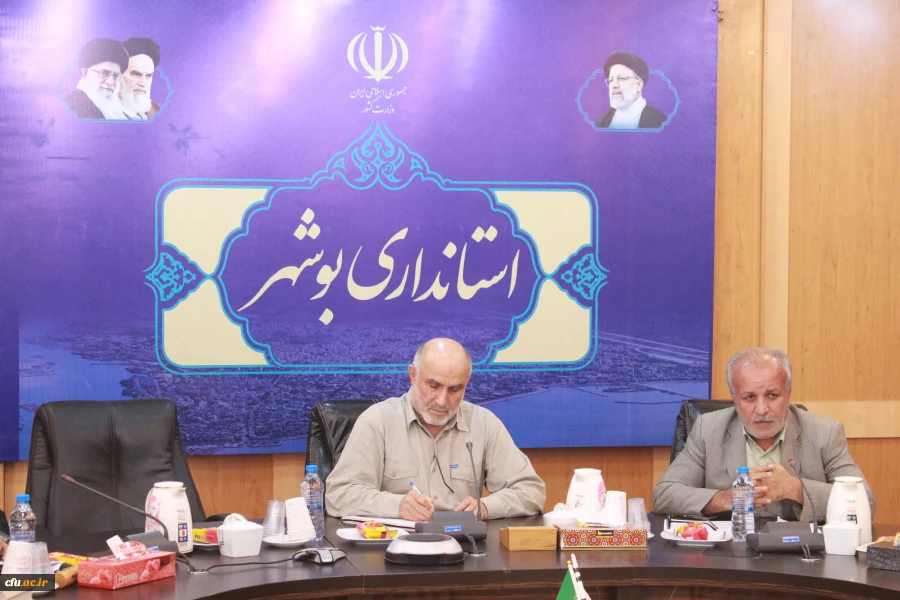 استاندار بوشهر:
حمایت از دانشگاه فرهنگیان/ لزوم تسریع در طرح های توسعه ای دانشگاه فرهنگیان 2