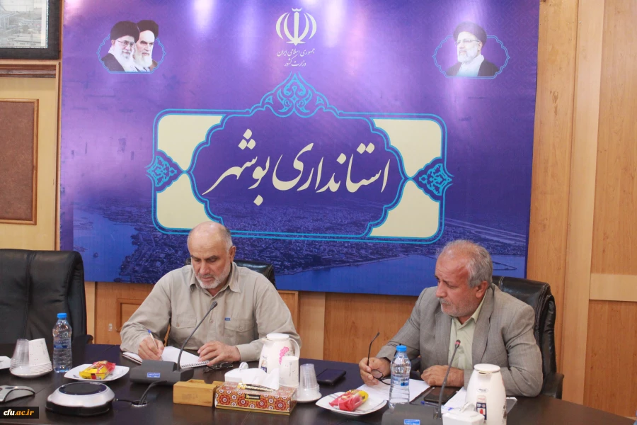 استاندار بوشهر:
حمایت از دانشگاه فرهنگیان/ لزوم تسریع در طرح های توسعه ای دانشگاه فرهنگیان 3