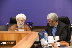 دیدار هیات رئیسه دانشگاه فرهنگیان با حجت الاسلام و المسلمین قرائتی 6