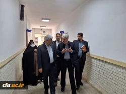 بازدید دکتر رجبعلی برزویی رئیس دانشگاه فرهنگیان از مدیریت و پردیس های شهید مطهری و رسالت دانشگاه فرهنگیان استان سیستان و بلوچستان و حضور در جمع دانشجومعلمان و بازدید از بناها و امکانات مراکز دانشگاه فرهنگیان استان و بازدید از روند پخت و سرو غذا در پردیس ه