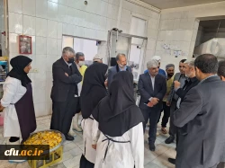 بازدید دکتر رجبعلی برزویی رئیس دانشگاه فرهنگیان از مدیریت و پردیس های شهید مطهری و رسالت دانشگاه فرهنگیان استان سیستان و بلوچستان و حضور در جمع دانشجومعلمان و بازدید از بناها و امکانات مراکز دانشگاه فرهنگیان استان و بازدید از روند پخت و سرو غذا در پردیس ه