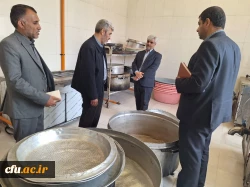 بازدید دکتر رجبعلی برزویی رئیس دانشگاه فرهنگیان از مدیریت و پردیس های شهید مطهری و رسالت دانشگاه فرهنگیان استان سیستان و بلوچستان و حضور در جمع دانشجومعلمان و بازدید از بناها و امکانات مراکز دانشگاه فرهنگیان استان و بازدید از روند پخت و سرو غذا در پردیس ه