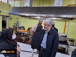 بازدید دکتر رجبعلی برزویی رئیس دانشگاه فرهنگیان از مدیریت و پردیس های شهید مطهری و رسالت دانشگاه فرهنگیان استان سیستان و بلوچستان و حضور در جمع دانشجومعلمان و بازدید از بناها و امکانات مراکز دانشگاه فرهنگیان استان و بازدید از روند پخت و سرو غذا در پردیس ه