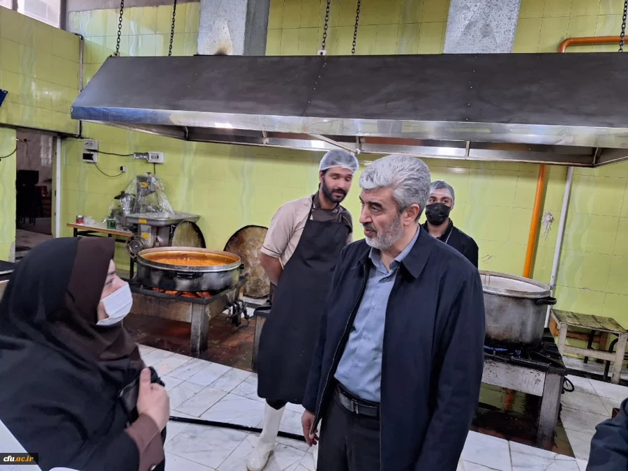 بازدید دکتر رجبعلی برزویی رئیس دانشگاه فرهنگیان از مدیریت و پردیس های شهید مطهری و رسالت دانشگاه فرهنگیان استان سیستان و بلوچستان و حضور در جمع دانشجومعلمان و بازدید از بناها و امکانات مراکز دانشگاه فرهنگیان استان و بازدید از روند پخت و سرو غذا در پردیس ه