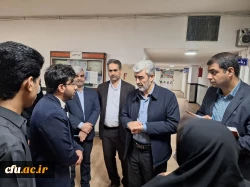بازدید دکتر رجبعلی برزویی رئیس دانشگاه فرهنگیان از مدیریت و پردیس های شهید مطهری و رسالت دانشگاه فرهنگیان استان سیستان و بلوچستان و حضور در جمع دانشجومعلمان و بازدید از بناها و امکانات مراکز دانشگاه فرهنگیان استان و بازدید از روند پخت و سرو غذا در پردیس ه
