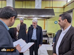 بازدید دکتر رجبعلی برزویی رئیس دانشگاه فرهنگیان از مدیریت و پردیس های شهید مطهری و رسالت دانشگاه فرهنگیان استان سیستان و بلوچستان و حضور در جمع دانشجومعلمان و بازدید از بناها و امکانات مراکز دانشگاه فرهنگیان استان و بازدید از روند پخت و سرو غذا در پردیس ه