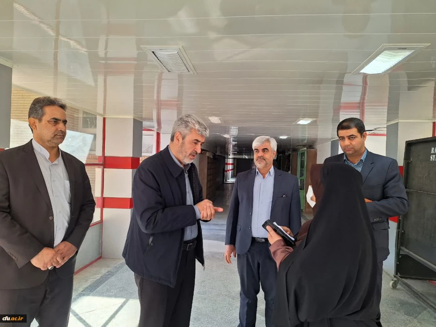 بازدید دکتر رجبعلی برزویی رئیس دانشگاه فرهنگیان از مدیریت و پردیس های شهید مطهری و رسالت دانشگاه فرهنگیان استان سیستان و بلوچستان و حضور در جمع دانشجومعلمان و بازدید از بناها و امکانات مراکز دانشگاه فرهنگیان استان و بازدید از روند پخت و سرو غذا در پردیس ه