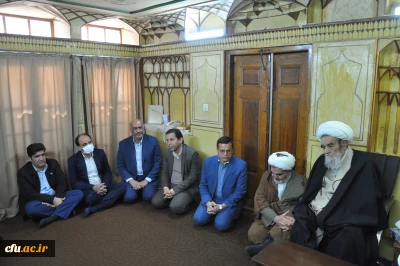 دیدار هیات رئیسه دانشگاه فرهنگیان استان اصفهان با آیت الله حسین مظاهری