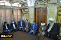 دیدار هیات رئیسه دانشگاه فرهنگیان استان اصفهان با مرجع عالیقدر حضرت آیت الله حسین مظاهری 6