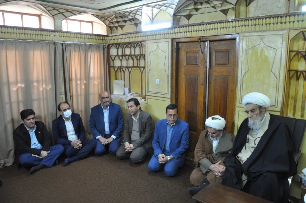 دیدار هیات رئیسه دانشگاه فرهنگیان استان اصفهان با مرجع عالیقدر حضرت آیت الله حسین مظاهری 6