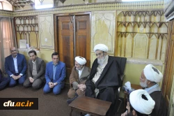 دیدار هیات رئیسه دانشگاه فرهنگیان استان اصفهان با مرجع عالیقدر حضرت آیت الله حسین مظاهری 8
