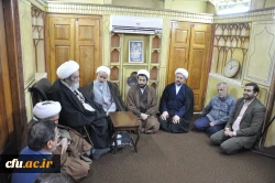 دیدار هیات رئیسه دانشگاه فرهنگیان استان اصفهان با مرجع عالیقدر حضرت آیت الله حسین مظاهری 11