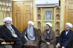 دیدار هیات رئیسه دانشگاه فرهنگیان استان اصفهان با مرجع عالیقدر حضرت آیت الله حسین مظاهری 12