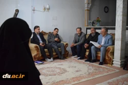 دیدار هیات رئیسه دانشگاه فرهنگیان کرمانشاه با خانواده شهید محسن مظفریان 10