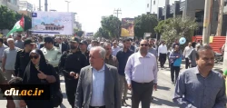 حضور باشکوه دانشگاهیان دانشگاه فرهنگیان استان بوشهر در راهپیمایی روز قدس  2