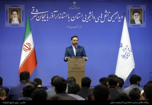 دیدار صمیمی استاندار آذربایجان شرقی با تشکل های دانشجویی استان 8