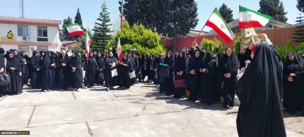 تجمع دانشگاهیان دانشگاه فرهنگیان مازندران در حمایت از عملیات مقتدرانه «وعده صادق» 2