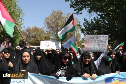 تجمع دانشجویان دانشگاههای آذربایجان شرقی در حمایت از خیزش دانشجویان آمریکایی 5