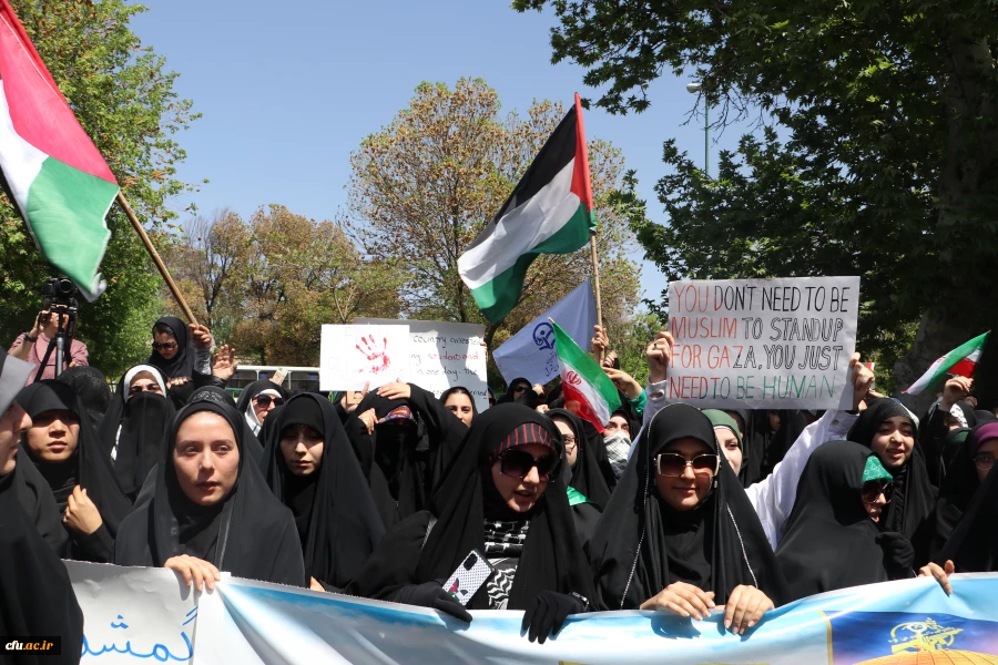 تجمع دانشجویان دانشگاههای آذربایجان شرقی در حمایت از خیزش دانشجویان آمریکایی 5