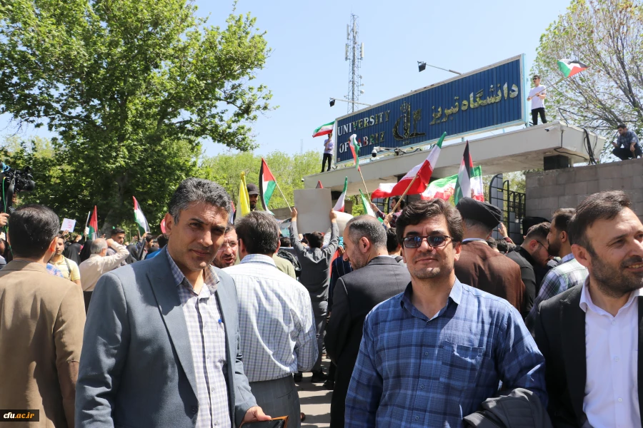 تجمع دانشجویان دانشگاههای آذربایجان شرقی در حمایت از خیزش دانشجویان آمریکایی 8