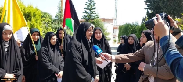 تجمع دانشجویان دانشگاه فرهنگیان سراسر کشور از دانشگاه های آزادی خواه دنیا و مردم مظلوم غزه و فلسطین 3