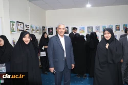 افتتاح یازدهمین نمایشگاه آثار هنری دانشجو معلمان و اساتید دانشگاه فرهنگیان آذربایجان شرقی 3