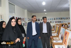 افتتاح یازدهمین نمایشگاه آثار هنری دانشجو معلمان و اساتید دانشگاه فرهنگیان آذربایجان شرقی 4